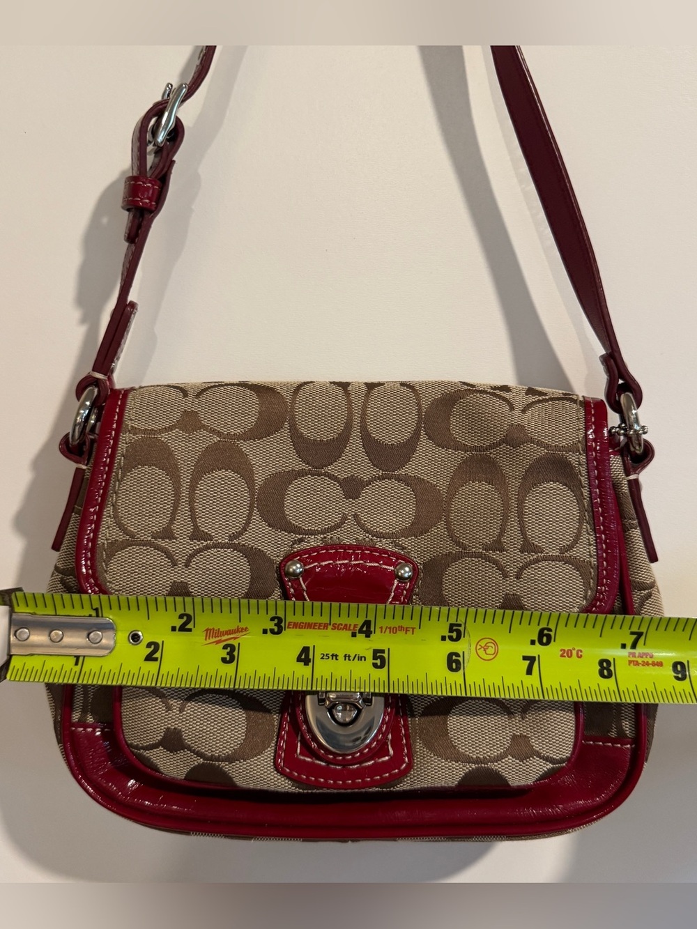 Coach Signature Legacy Shoulder Bag - Picture 8 of 11
